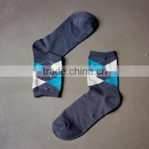 Grid Business Men Socks Wholesale thumbnail-2