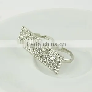 Stainless Steel Jewelry Geometry Diamonds Rings thumbnail-5