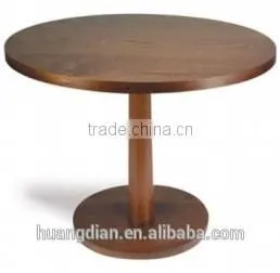 Hot Sale Table in MDF Table Top Solid Wood Base Restaurant Dining Table thumbnail-1