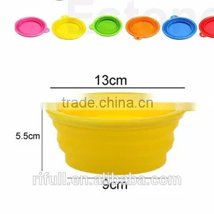 Silicone Dog Cat Pet Feeding Bowl /folding Water Bowl From Rifull Factroy thumbnail-2