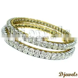 Latest Design Diamond Ladies Bangles, Ladies Diamond Bangles, Diamond Jewelry thumbnail-1