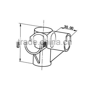 JY-A006|Plastic Connectors for Composite Pipe|Durable Plastic Joint for Furniture|Durable Industrial Plastic Connector thumbnail-2