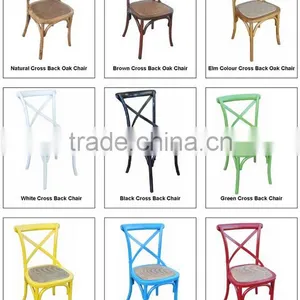 Colourful Cross Back Plastic Resin Dining Chair,metal Cross Back Chair Wedding thumbnail-6