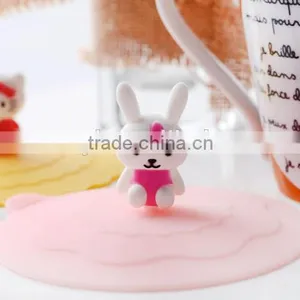Cute Cartoon Leak Proof Soft Hello Kitty Silicone Coffee Cup Lid thumbnail-2