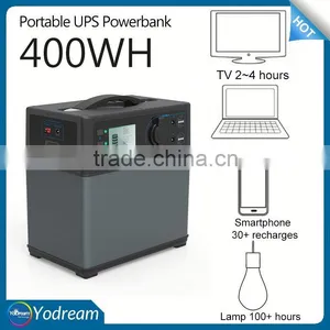 400wh 100-240V 12.6V 12V 5V UPS Battery Mini Portable Solar Generator Sunpower Solar Panel Charger Travel Camping Solar Inverter thumbnail-2