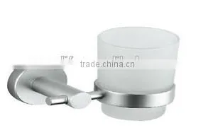 Wholesale Prices Aluminum Alloy And Glass Chrome Finishing Bathroom Accessories Wall Mounted Double ToothBrush Cup Holder thumbnail-4