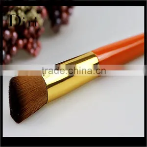 Black Wooden Handle Professional Foundation Powder Makeup Brush thumbnail-2