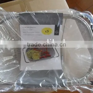 Stainless Steel Flexible Washing Basket 34x24cm thumbnail-3