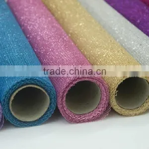 Beautiful Gold Stamping Organza Fabric 009 thumbnail-1