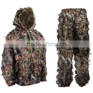 3D Leafy Camouflage Jungle Hunting Ghillie Suit thumbnail-1
