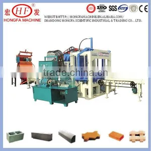 Shandong Hongfa Curb Stone Making Machine / Concrete Curbs Production Line / Automatic Pavers Block Machine thumbnail-1