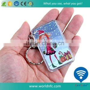 Waterproof 13.56MHZ F08 Compatible 1k RFID Keyfob/ Keychain/ Key Tag thumbnail-4