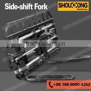 Skid Steer Loader Side-shift Pallet Fork thumbnail-1