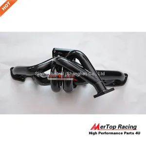 MERTOP 3mm Thick Black Coated Niss** Skyline GTR R32 R33 R34 RB26DET RB26 T4 TWIN TOP MOUNT Manifold With 38mm Wastegate thumbnail-4