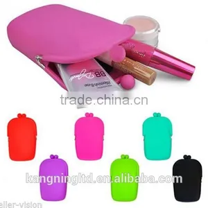 Ladies Silicone Cosmetic Makeup Bag&Silicone Clip Purse&Silicone Stocking Filler thumbnail-1