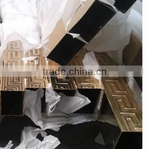 304 Golden Decorative Stainless Steel Pip Tube in Good Price thumbnail-4