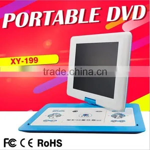 Portable EVD Player 14.1 HD 1080P Large Screen Cheap EVD Portable DVD Player With TV Tuner For Sale thumbnail-1