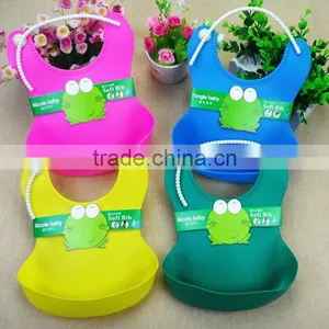 Eat Solid Convenience Health Waterproof Bib Applied Silicone Baby Bib thumbnail-1