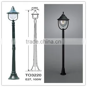 Galvanized Pole Anchor Street Light Pole Yard Lamp Post thumbnail-3