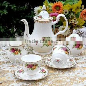 New Bone China Porcelain/ceramic Tea Set 24pcs /17pcs/ 15pcs thumbnail-1