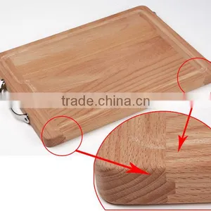 Cheap Price Top Grade Beech Chopping Board With Handle thumbnail-1