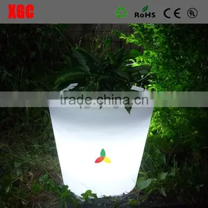Glowing Illuminated Cheap Flower Vases, Outdoor and Indoor Round Shape Ceramic Flower Vases thumbnail-3