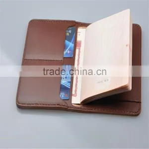 More Than 10 Years Leather Factory Emboss Logo Custom Leather Passport Holder thumbnail-2