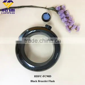Stainless Steel Black Bracelet Flask thumbnail-1