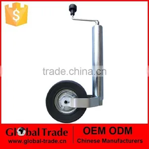 48mm Heavy Duty Telescopic Trailer Jockey Wheel With Clamp Fully Assembled Tyre..A1707. thumbnail-1