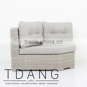 Sedona Wicker Bench Corner - Outdoor Poly Rattan Furniture thumbnail-2