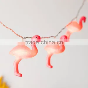12 Pink Flamingo Battery Operated Indoor LED Fairy Lights thumbnail-1