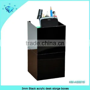 3mm Black Acrylic Desk Storge Boxes thumbnail-1