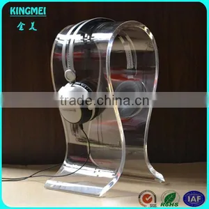 2015 Factory Wholesale Custom Headphone Display Stand Headset Stand Acrylic Headphone Stand thumbnail-4