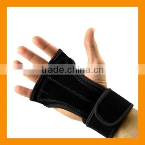 Neoprene Weight Lifting Callus Guard Glove With Wrist Support For WOD Body Building Bar and Ring Training thumbnail-1