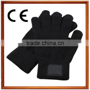 2017 New Men Classic Smart Phone Gloves New Arrival Men Hem-stitch Looply Fall Winter Thermal Cloth Touch Screen Gloves Mittens thumbnail-5