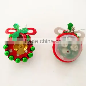 Unique Design Bell Decoration Christmas Favor Electron Power Light Earrings thumbnail-2