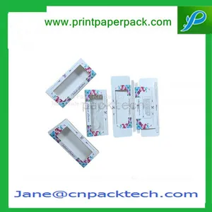 Customized Color Printing Eye-flash Packaging Box Cosmetic Box PVC Window Box thumbnail-1