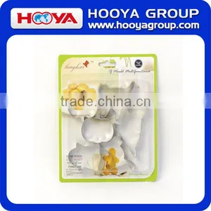 12 Pcs Stainless Steel Cookie Fruit Cutter Star Flower Heart and Round Shape Biscuit Baking Mould thumbnail-1