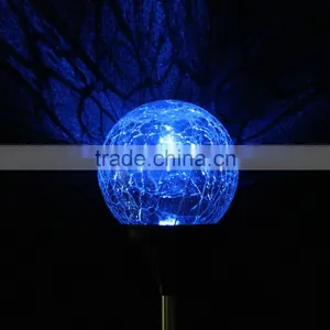 3 Pack Solar Glass Ball Lights Changing Color LED Light Outdoor Garden Light NEW thumbnail-2