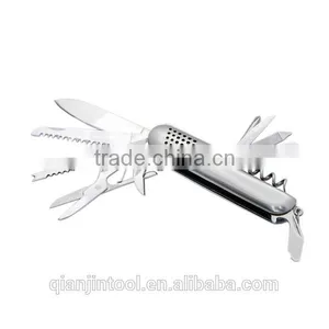 11PCS Useful Multifunction Knife Folding Knife Multifunction Pocket Knife With Stainless Steel Handle thumbnail-3
