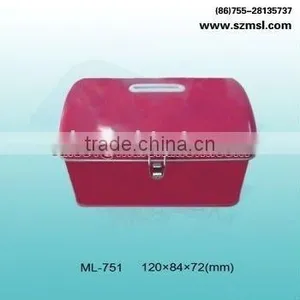 Dome Lid Coin Box With Lock thumbnail-1