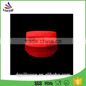 China Manufacturer BPA Free 100% Food Grade Silicone Wristbands thumbnail-6