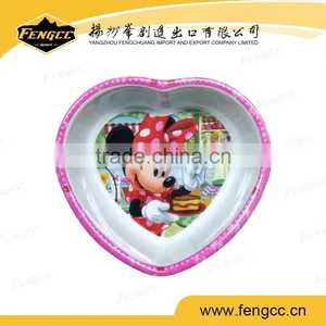Unbreakable New Design Solid Color Melamine Heart Shape Bowl thumbnail-1