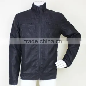 Wholesale Cheap Men's Fashion Leather Jacket thumbnail-1