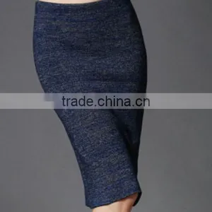 Sexy Black Faux Leather Fitted Pencil Skirt thumbnail-1