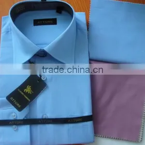 Wholesale Cheap T/C Shirts Solid Dress Shirts Office Shirts for Man thumbnail-1
