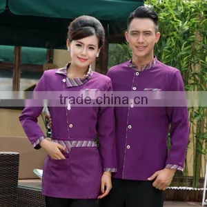 High Quality Poly Cotton Chef Cook Wear Durable Chef Uniform Jacket Shirt thumbnail-2
