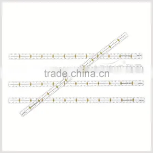 2017 China 12"*0.5" Straight Rigid Plastic Inch Patchwork Ruler for Fashion Design#KPR12005 thumbnail-4