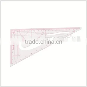 Kearing High Quality Plastic Scale Rulers With Goniometer 1:3 &1:5 Sanwich Line Ruler for Fashion Design#8535 thumbnail-2