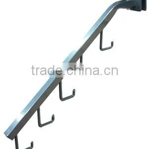Metal Waterfall Powder Coating Wall System Post 5 Hooks Faceout Slatwall Bracket thumbnail-3